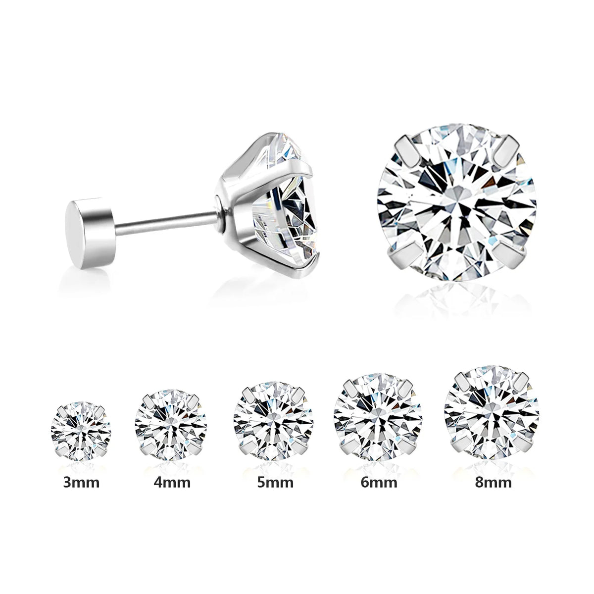 The Vertex Studs - Silver