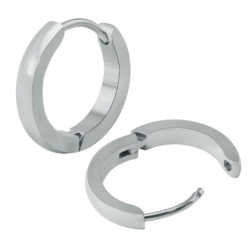 The Nova Huggie Hoops - Silver
