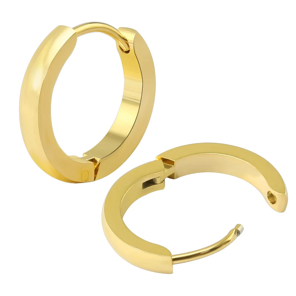 The Nova Huggie Hoops - Gold