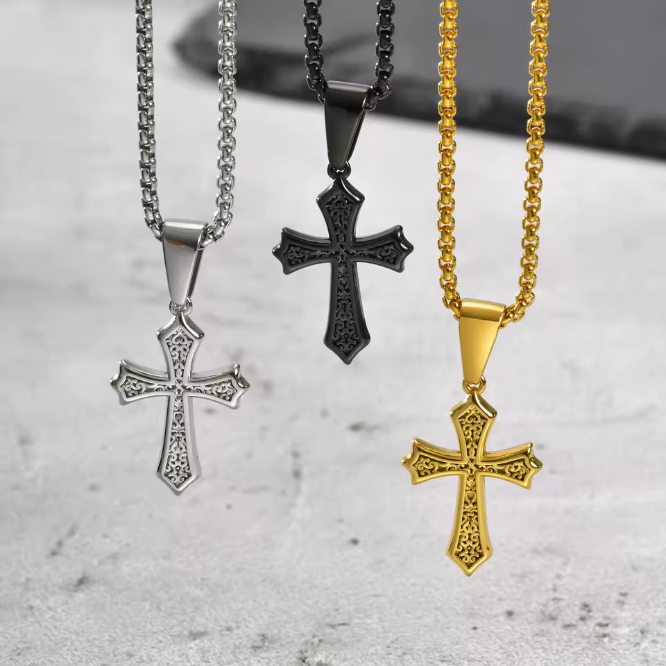 Essential Cross Necklace - detail