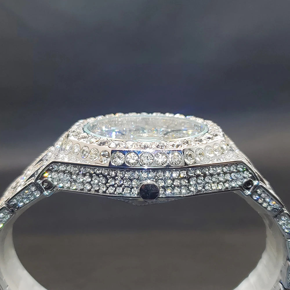 The Afterglow Watch - Silver, side profile