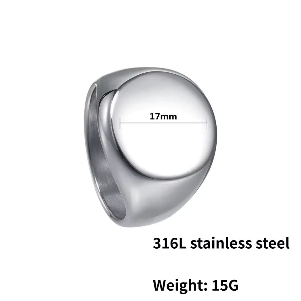 Minimal Signet Ring - detail