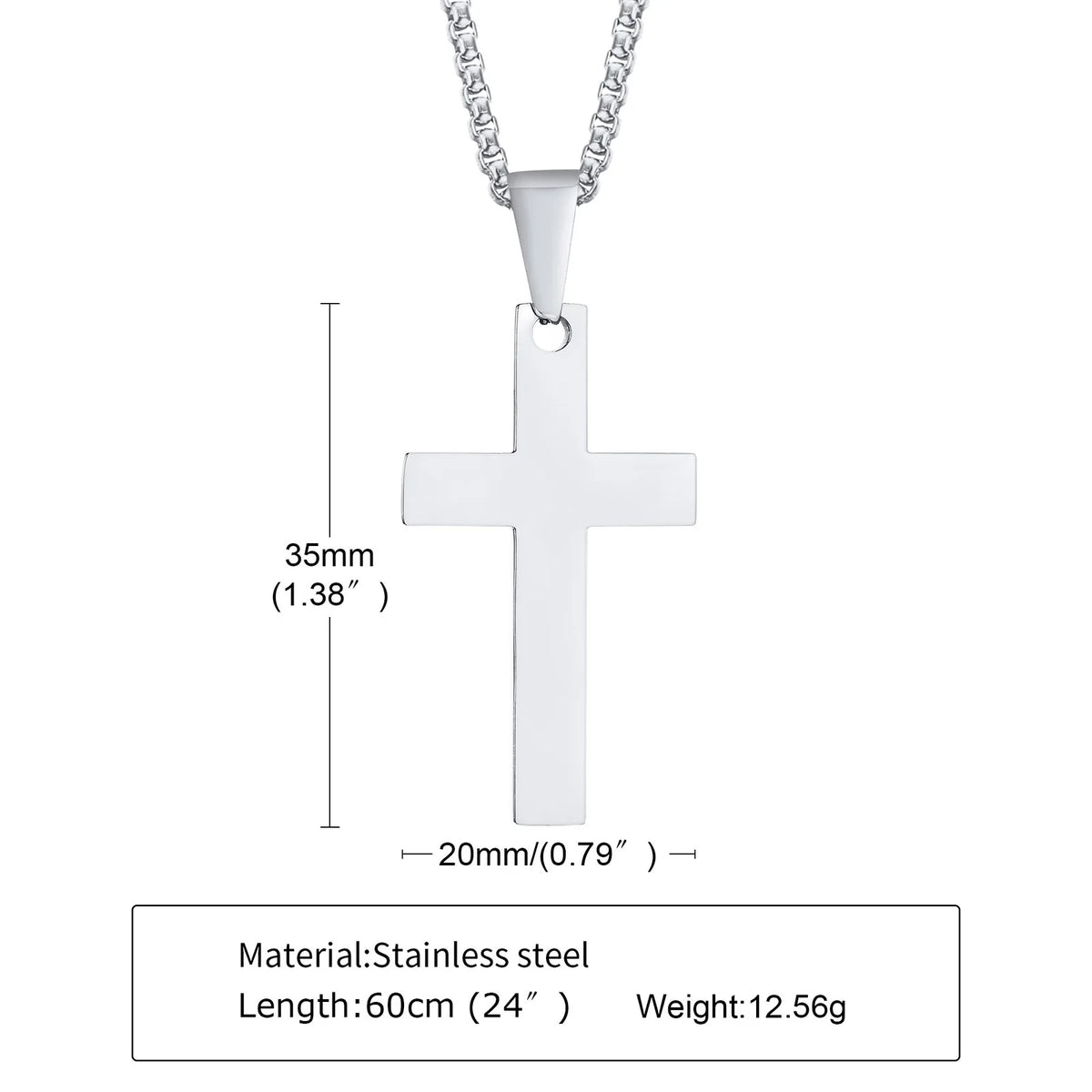 Rope Cross Necklace - detail