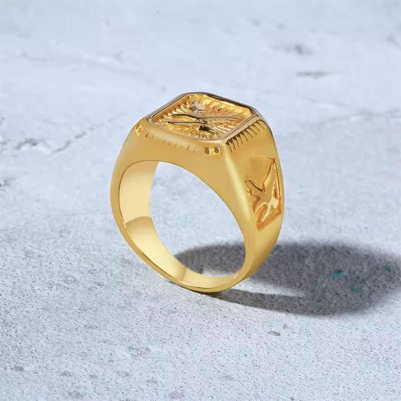 Eagle Signet Ring - detail