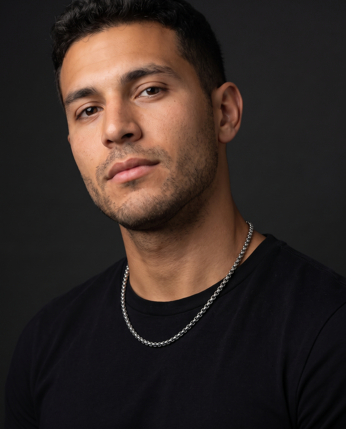 Box Chain — worn on model