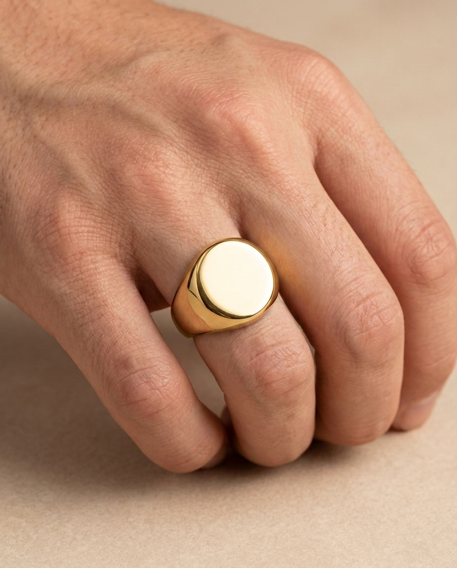 The Minimal Signet Ring - Gold