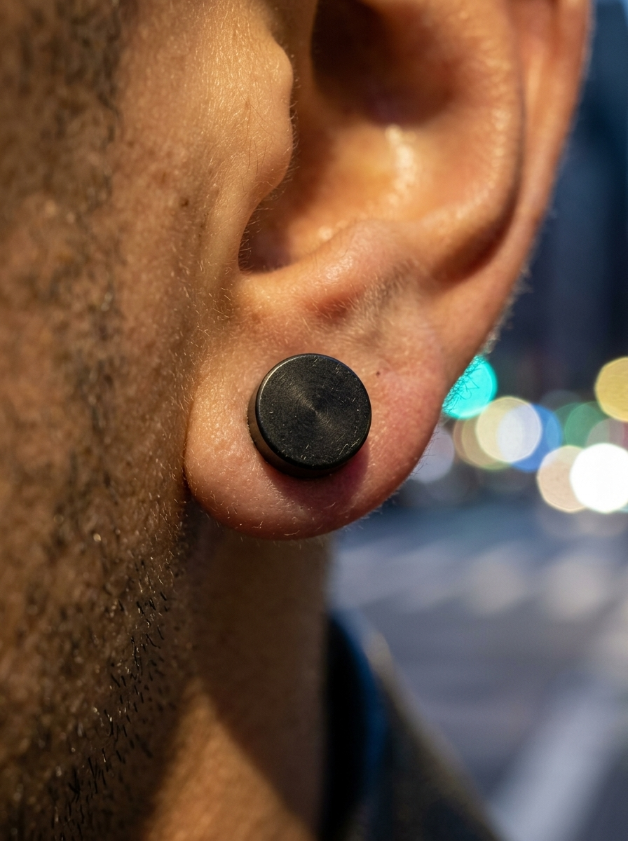 The Phantom Studs, close-up detail on ear