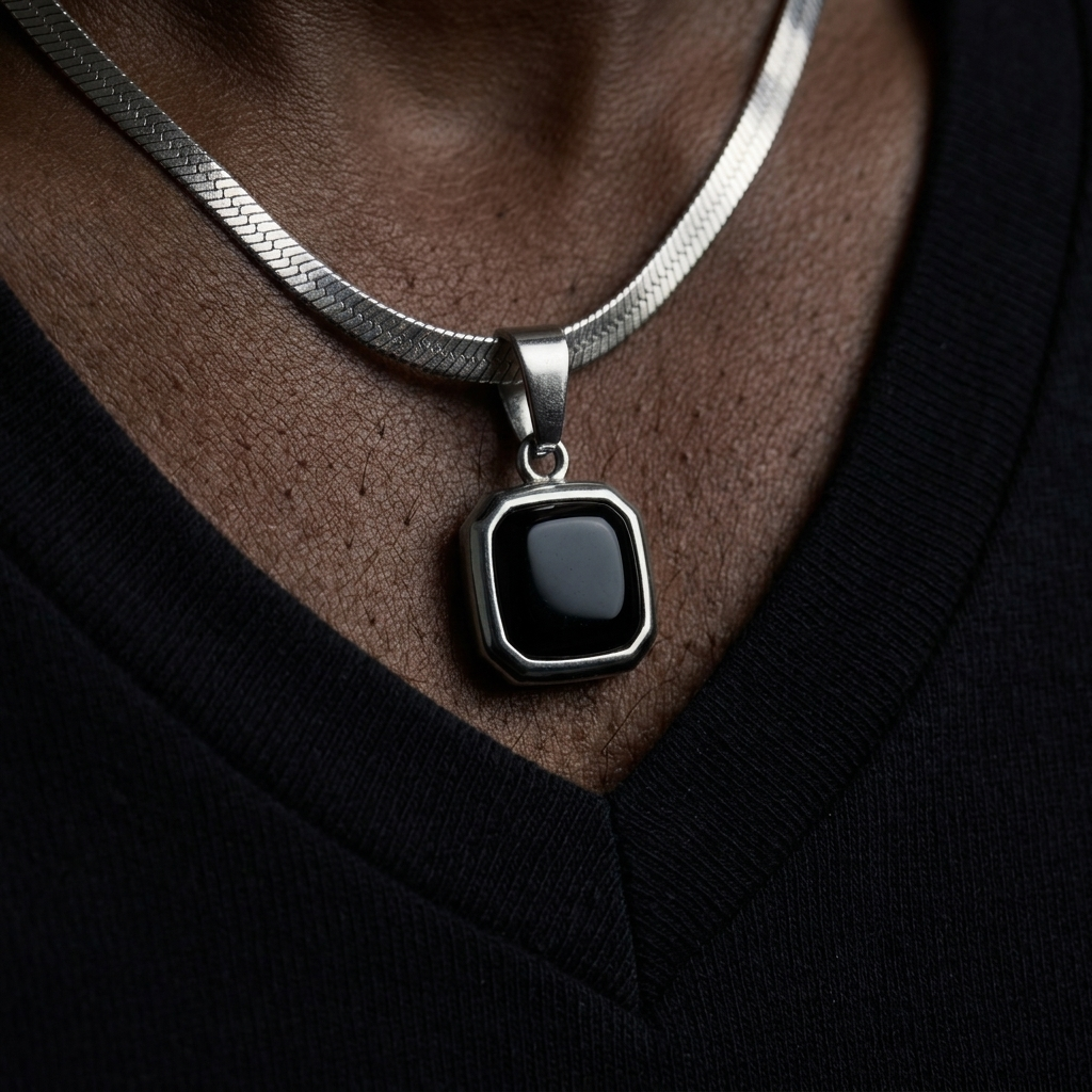 The Facet Pendant - Silver